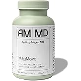 Amy Myers MD MagMove - Supports Healthy Bowel Movements - Magnesium Supplement for Gut Motility - with ACV, Artichoke & Ginger - 60 Capsules (30 Servings)