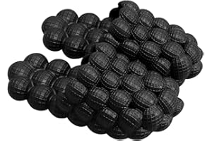 Massage Bubble Slides Slippers for Women Men,Tatanallie Funny Lychee Bubble Spa Slippers,Cloud Cushion Pillow Gym Slides Slippers,Non-slip Thick Sole Shower Bedroom House Slippers,Reflexology Sandals