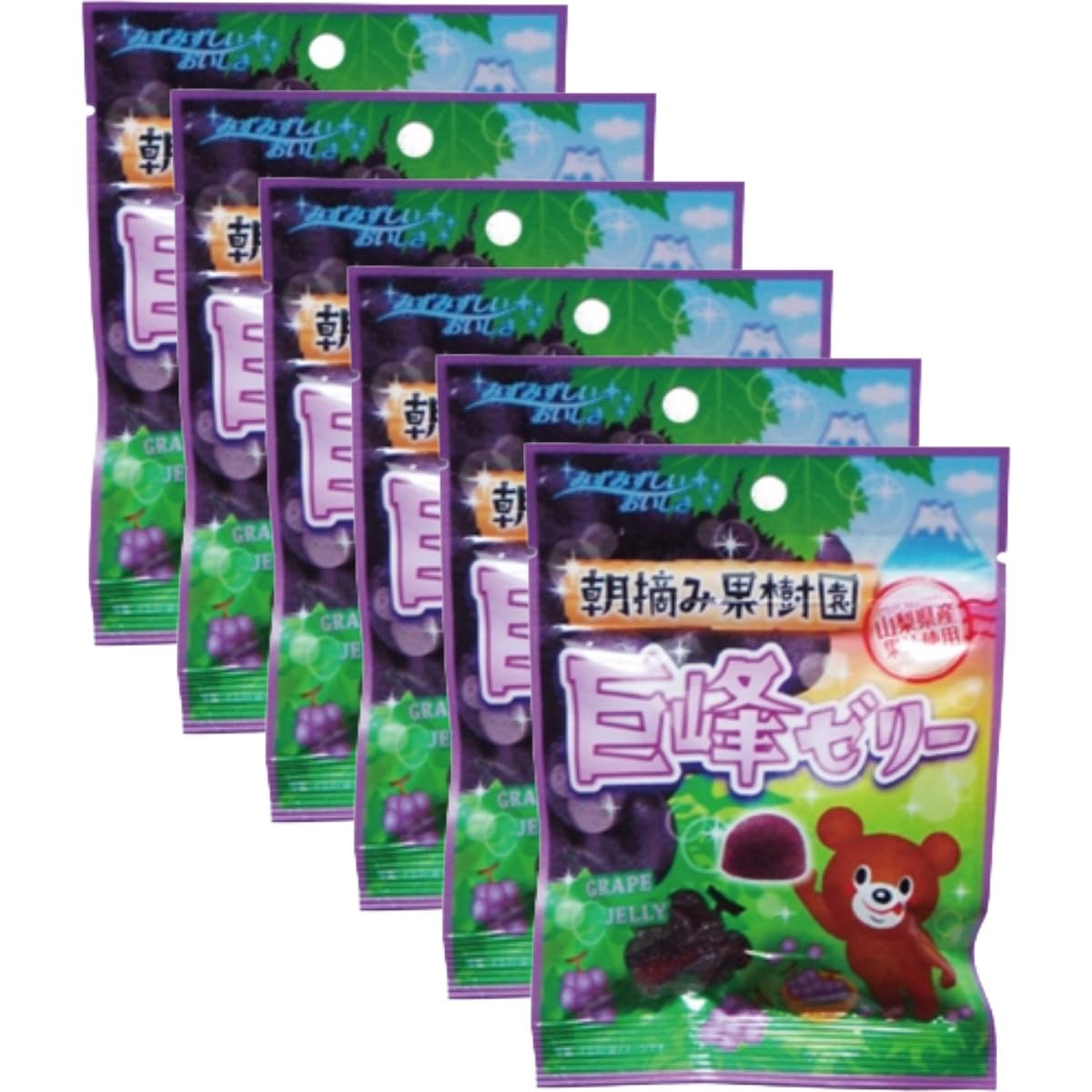 八雲製菓 果樹園巨峰ゼリー 45g×6袋