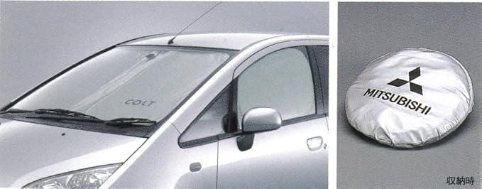 ワンタッチサンシェード 国内三菱純正op Mitsubishi Colt 三菱 コルト Z系 サンシェード 車 バイク Amazon