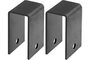 OTTFF 2 Pack Utility Trailer Leaf Spring Hanger Fits 1-3/4" Wide Double-Eye Springs, Weld On Front/Center/Rear, 5" Tall