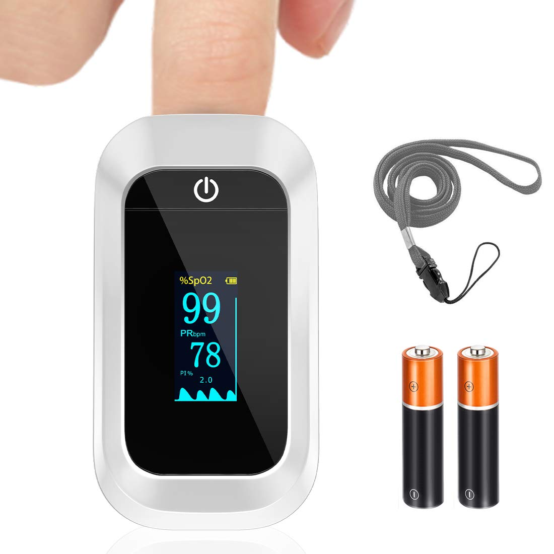 Buy Pulse Oximeter, Oxygen Monitor Finger Heart Rate Monitor Oxygen