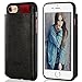 iPhone 7 Case,by Ailun,Back With Cover Case, Soft TPU Back Cover& Glued PU Leather,Multiple Card Slots Cash Compartment,Shock-Absorption,Anti-Scratch, Slim Back Cover [Black]