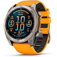 Garmin fēnix 8 – 51 mm, AMOLED, Sapphire, Premium Multisport GPS Smartwatch, Long-Lasting Battery Life, Dive-Rated, Built-in