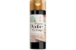 Heaven & Earth 100% Pure Organic Silan Date Syrup 12oz | Date Honey | Squeeze Bottle | Natural Honey or Maple Syrup Alternati