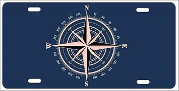 Amazon Com Atd Compass Novelty Front License Plate Decorative