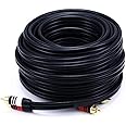 Monoprice Premium Two-Channel Audio Cable - 2 RCA Plug to 2 RCA Plug, Male to Male, 22AWG, 50 Feet, Black