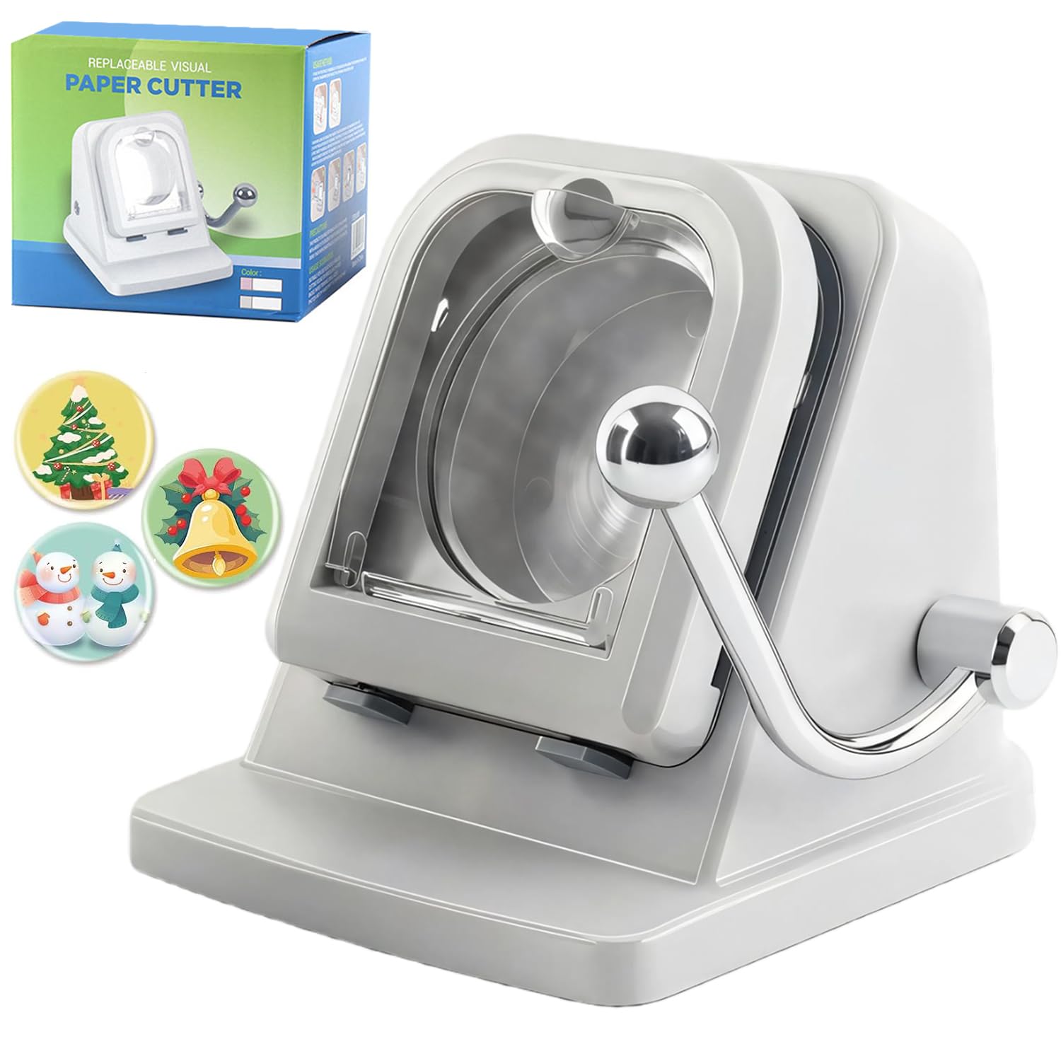 Photo 1 of 2.28in/58mm Button Maker Paper Cutter Circle Punch, for Button Magnet Making Photo Cutting, ?1 Million Cuts