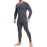 TAILONG Thermal Underwear for Men - Long Johns with Fleece Lined Base Layer Cold Weather Hunting Gear Top Bottom