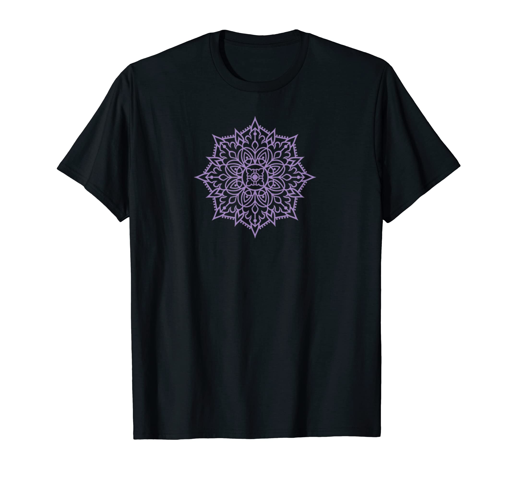 Lavender purple mandala new age yoga meditation reiki T-Shirt