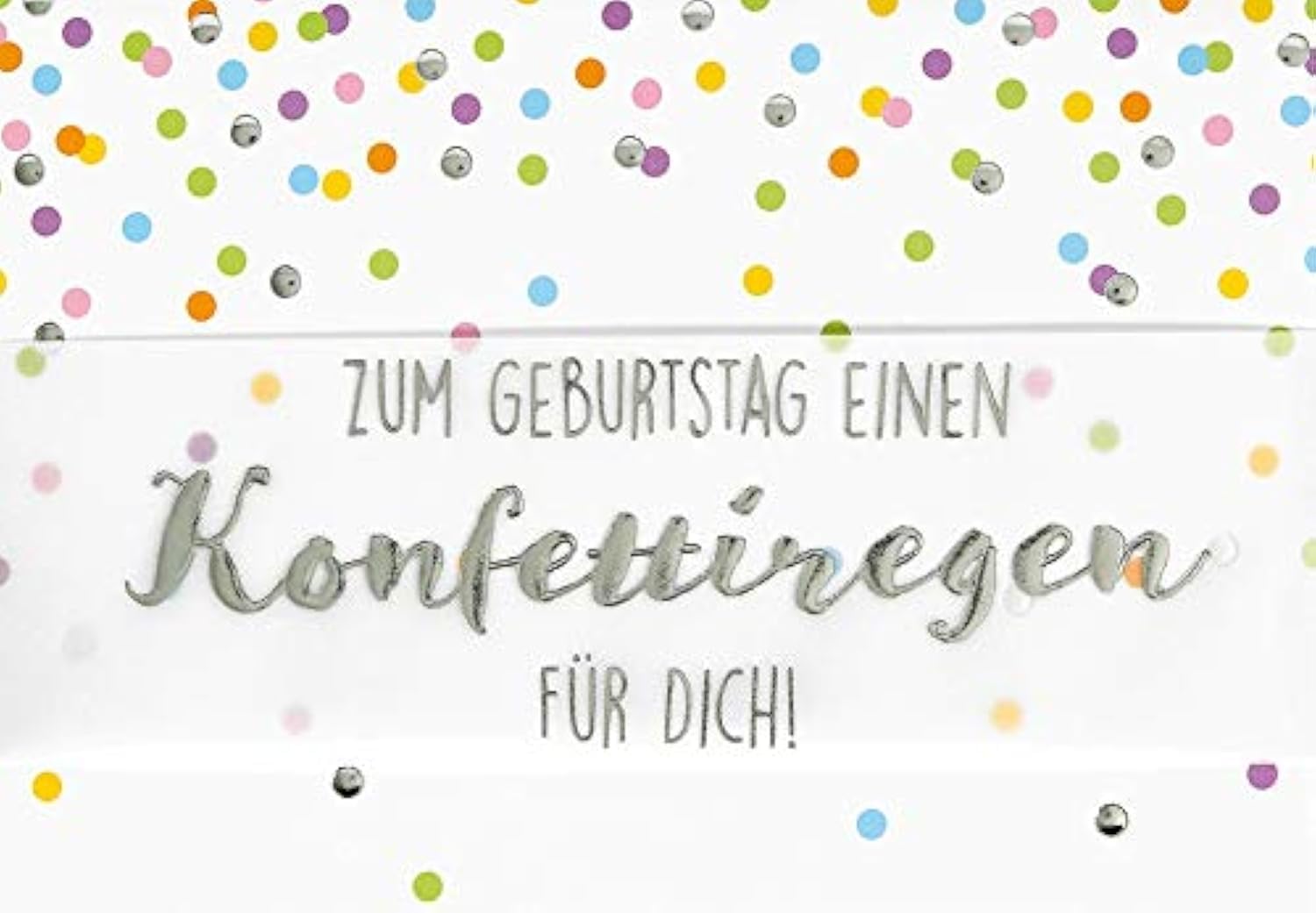 Lifestyle Birthday Card Colourful Dots Landscape 11.6 x 16.6 cm