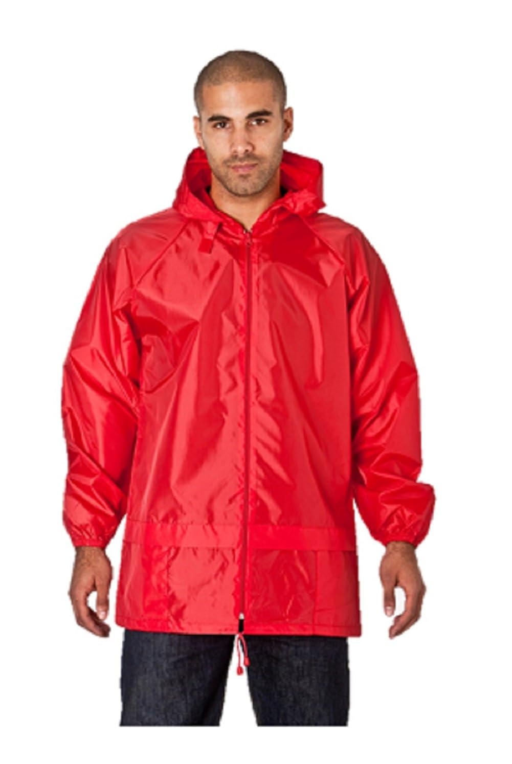 Men's 100 Waterproof Showerproof Kagoul Jacket Rain Coat Kagool