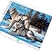 Staroar Clearance 5D Diamond Painting Kits for Adults Full Drill Square - Wolves Wolf 34X45CM Cross Stitch Diamond Art Craft