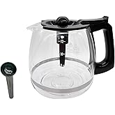 12-Cup Replacement Coffee Carafe Compatible with Hamilton Beach Coffee maker Pot & All Flex Brew Coffee Maker, Not Compatible Procter Silex series