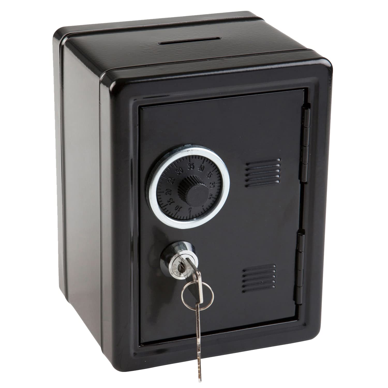 Idena 337159 - Saved safe, assorted colors, approx. 12 x 10 x 16 cm, for children, for safe storage of money, valuables and other important objects