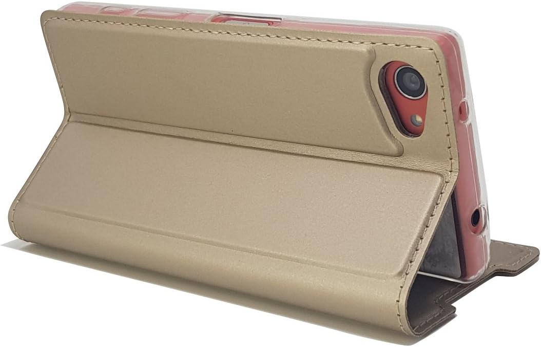Amazon Co Jp Xperia Z5 Compact So 02h ケース 手帳型 エクスペリア Z5 Compact 手帳型 ケース So 02h ケース Icovercase 内蔵マグネット スマホケース 携帯カバー カードポケット スタンド機能 軽量 超薄型 耐摩擦 選べる４色 ゴールド 家電 カメラ