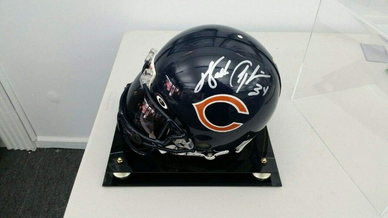 walter payton signed helmet