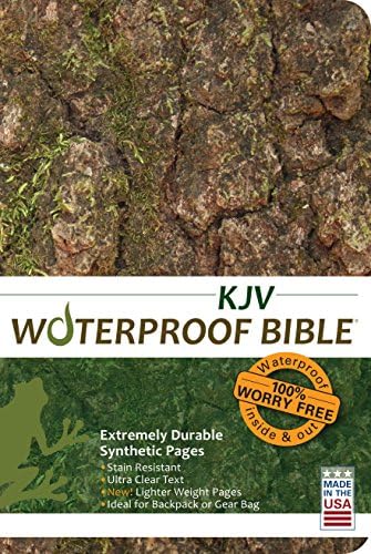 KJV Waterproof Bible Tree Bark Camo