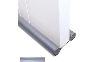 GGIJ Double Door Draft Stopper, Draft Stopper for Bottom of Door Soundproof, Windproof, Dustproof, Block Light, Insect Resistant, Under Door Noise Blocker 37 Inch
