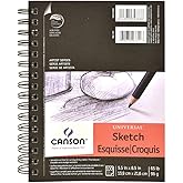 Canson 100510850 Pro-Art Artist Series Universal Sketch Pad, 5.5" x 8.5" Side Wire
