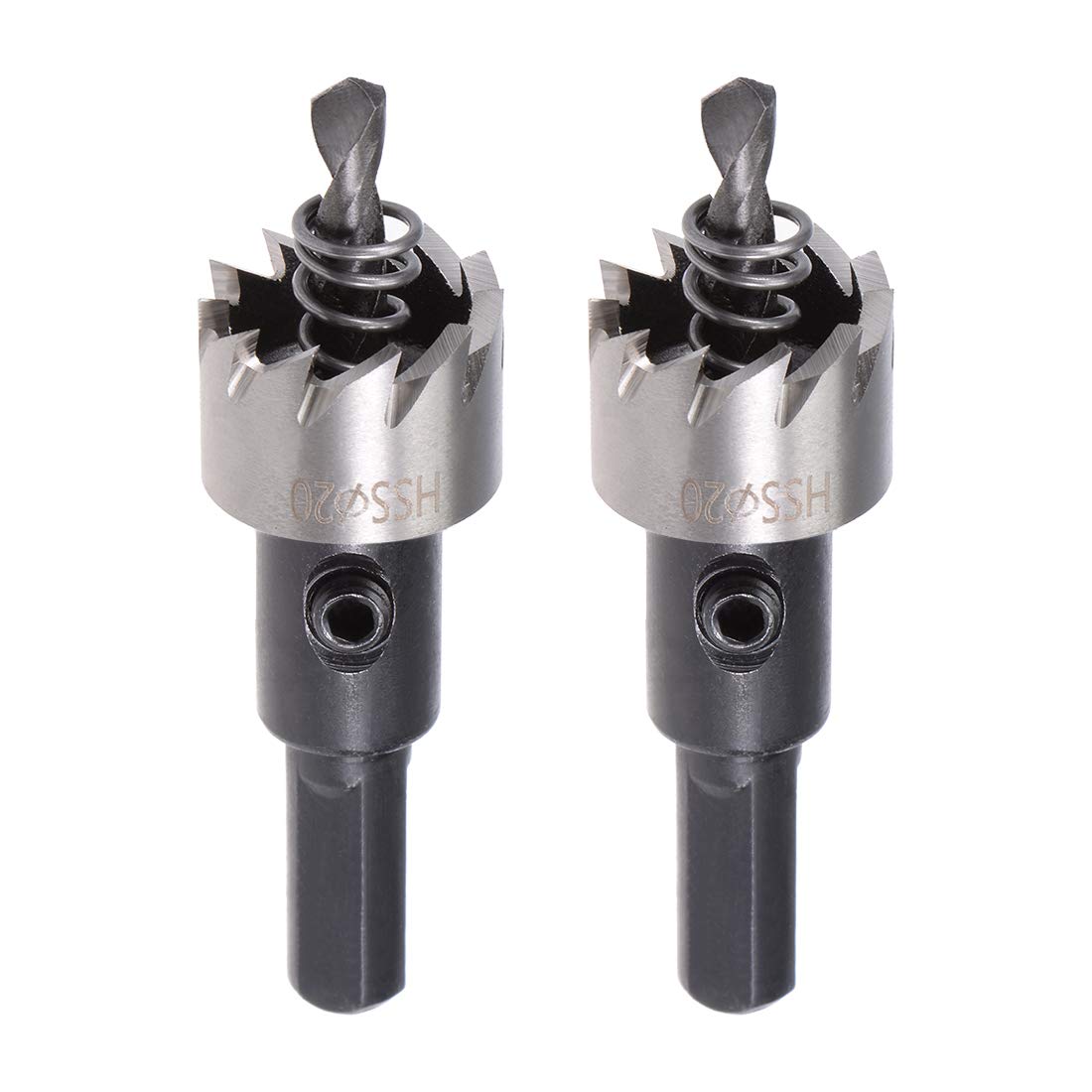 sourcingmap 2 Pcs 20mm HSS Drill Bit Hole Saw for Stainless Steel Metal Alloy Wood