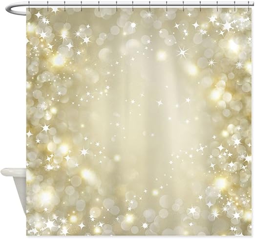 Amazon Com Cafepress Pretty Gold And Silver Sparkle Bokeh Shower