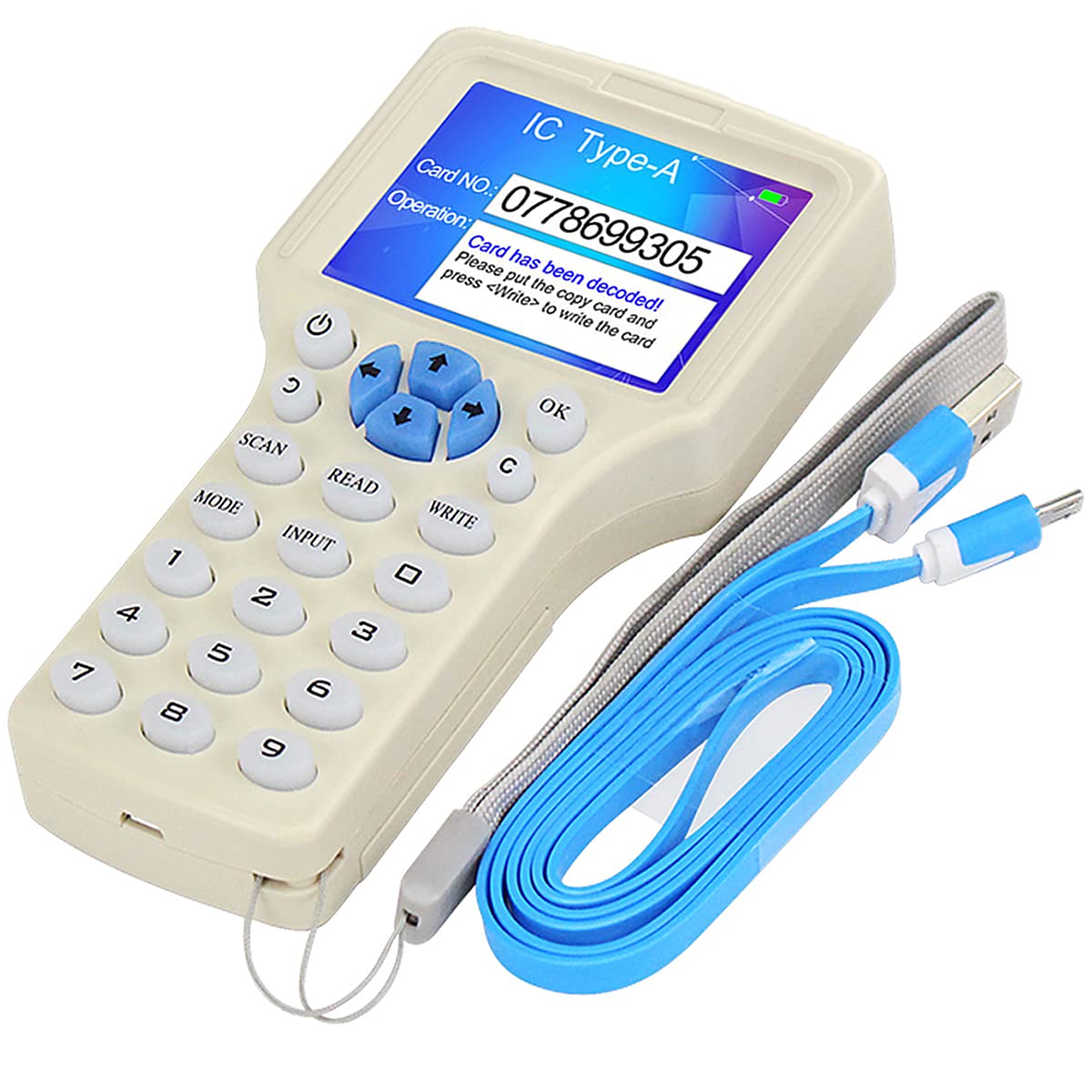Photo 1 of LEXI Upgraded 10 Frequency RFID Writer/Reader/Duplicator, 125KHz 13.56MHz ID IC HID UID Decoder, Card Copier, NFC Reader, Key fob Cards Programmer, with USB Interface and Software