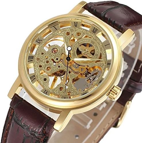 Women’s Skeleton Handwind Mechanical Wristwatch