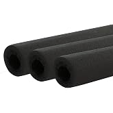Allstar Performance Roll Bar Padding, 36 in Long, Foam, Black, Set of 3
