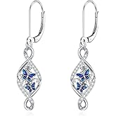 Butterfly/Hummingbird/Bee/Dragonfly Earrings for Women Sterling Silver Butterfly/Hummingbird/Bee/Dragonfly Jewelry Dangle Earrings Gifts for Women