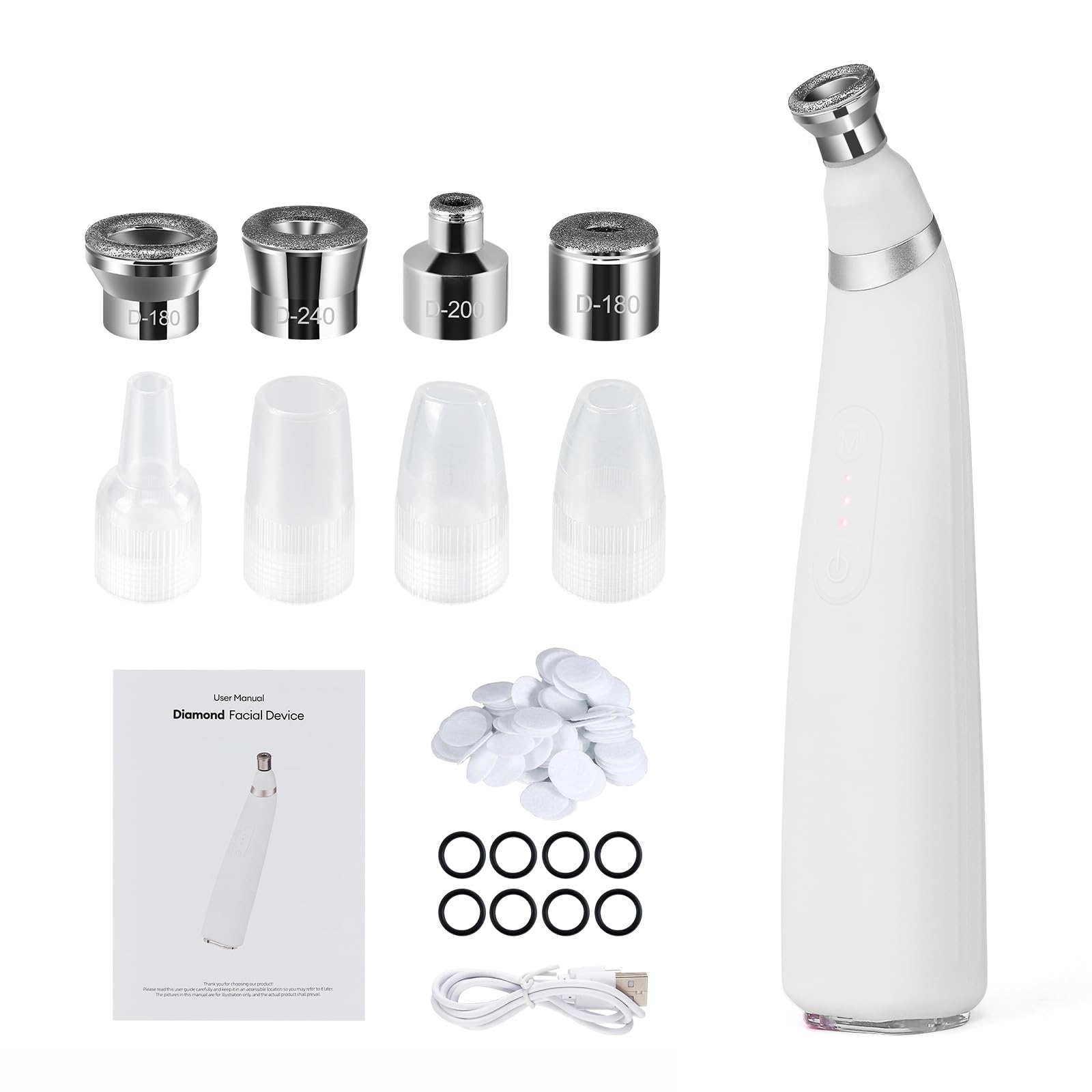 Photo 1 of IeBilif Diamond Microdermabrasion Machine, 3 Modes Diamond Microdermabrasion Dermabrasion Machine for Blackhead Removal, Professional Portable Home Travel Microdermabrasion Device