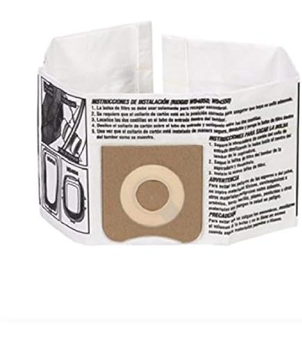 SpaceTent 5-Pack VF3502 Filter Bags + 2-Pack VF6000 HEPA Filters For RIDGID Shop Vacs