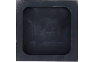 Dnyta Graphite Ingot Mold, Crucible Mould Melting Casting Refining Ingot Molds for Gold Silver Aluminum Copper Brass-35x35x5.5mm, 110g Gold