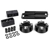KSP Tundra Lift Kit 3inch Front and 2inch Rear Lift With Extended U Bolts | 3in Aluminum Lift Spacer + 2in Rust-resistant Carbon Steel Block | Fits Toyota Tundra 2007-2021 | Suspension Full Lift Set