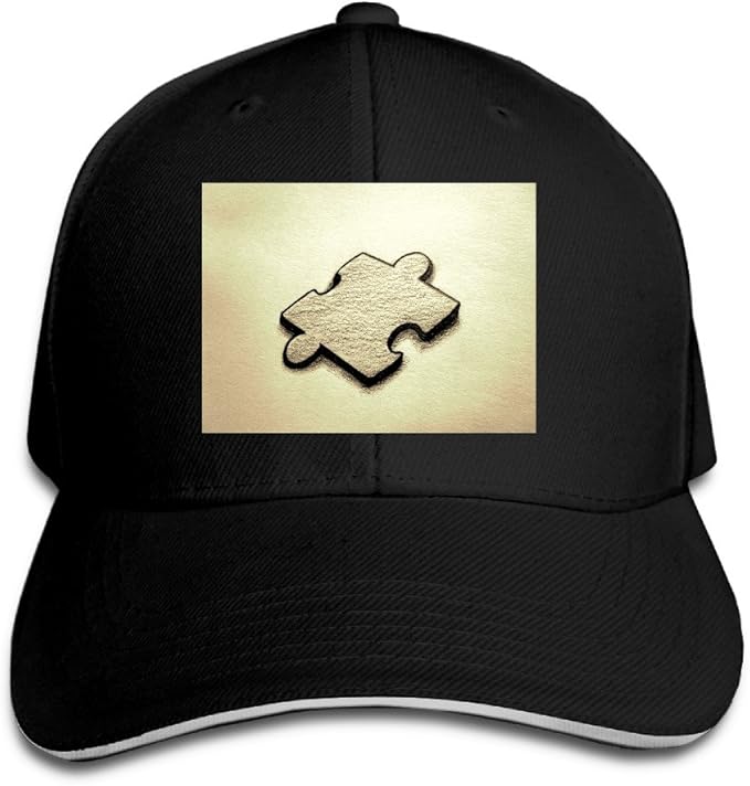 Man Cool Puzzle Piece Hat Black Clothing