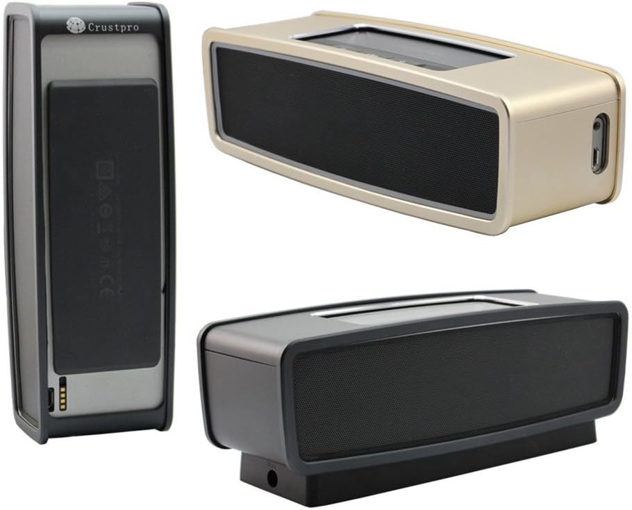 Junsi Aluminum Alloy Assamble Protector Case Cover Cage Metal Shell for Bose Soundlink Mini/Soundlink Mini 2 II Bluetooth Speaker - Black