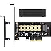 M.2 NVME to PCIe 3.0 x4 Adapter with Aluminum Heatsink Solution