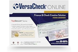 VersaCheck ONLINE Gold 1-month License - Print Business and Personal Checks Online - Finance and Payroll Manager [Online Code