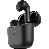 Sennheiser ACCENTUM Open Wireless Earbuds - Open Ear Buds Design, Dynamic Sound &amp; Bluetooth 5.3, IPX4 Splash Protection, 28 Hours Battery Life, USB-C Charging Case, Music, Phone Calls, Travel, Black