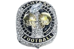 Bambluby Fantasy Football Championship Ring 2023 - Fantasy Football League Ring with Display Box