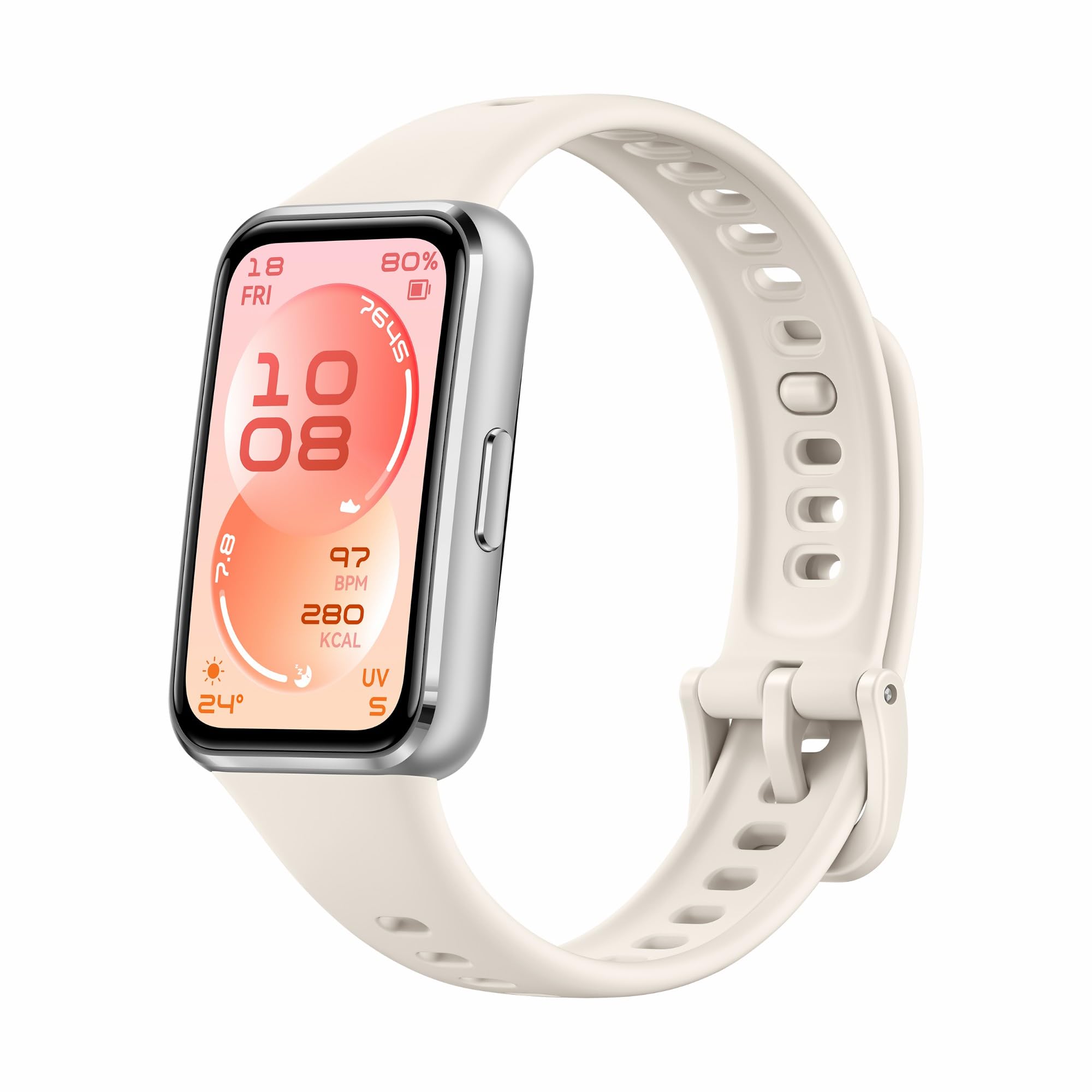 HUAWEI Band 11 Smartwatch, Fitness Tracker mit 1,62" AMOLED-Display, 1500 Nits, Herzfrequenz- & Schlaftracking, SpO2, Bis zu 14 Tage Akku, Bluetooth, Android & iOS, Legierungsgehäuse, Weiß