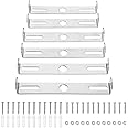 ZOWZEA 4.1-4.7 Inch Light Fixture Mounting Bracket Square Kit Ceiling Light Plate Wall Mounting Bracket Crossbar for Chandelier Outdoor Lighting Pack of 6