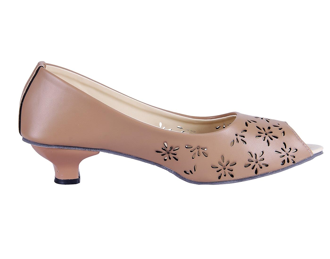 goyal tan laser punch heels