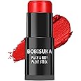 BOBISUKA Pro Red Face & Body Paint Stick, Blendable Red Eyeblack Painting Sticks for Sports, Facepaints for Halloween Makeup Clown Joker Devil Cosplay Special Effects Costume SFX Party