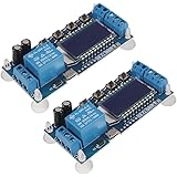 ACEIRMC 2pcs Time Delay Relay DC 5V 12V 24V Delay Controller Board Delay-Off Cycle Timer 0.01s-9999mins Trigger Delay Switchi