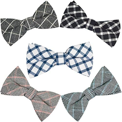 OUMUS Men's Adjustable Pre-tied Classical Bow Ties 5in 1