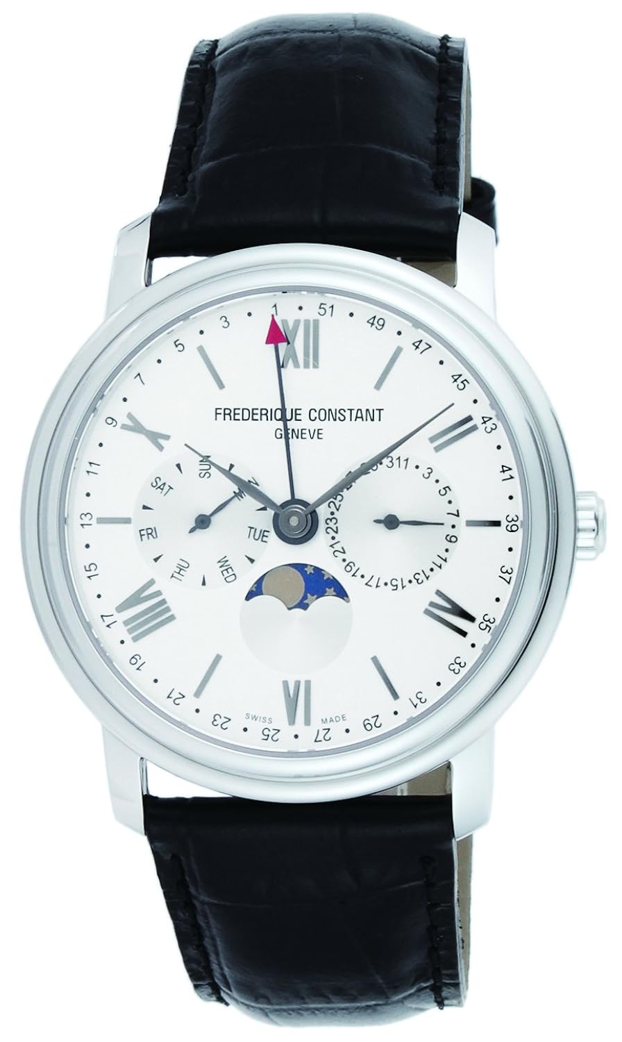 正規店仕入れの フレデリックコンスタント Frederique Constant 腕時計 ビジネスタイマー シルバー文字盤 ムーンフェイズ 270sw4p6 メンズ 並行輸入品 B0714kh3ld Studioweb Com