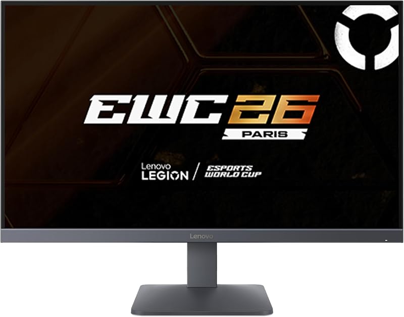 LOQ 27-10 FHD 27" IPS Gaming Monitor, Taxa de Atualização 200 Hz, 0,5 ms MPRT, 16:9, HDMI 2.1 + DP 1.4, VESA Adaptive Sync, AMD FreeSync Premium, Suporte Inclinável, Moon Gray