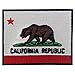 EmbTao Embroidered California State Flag Iron On Sew On Patch CA Emblem