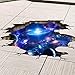 Rumas 3D Bridge Floor/Wall Sticker Removable Mural Decals Vinyl Art Living Room Decors (D)